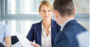 Business woman in meeting